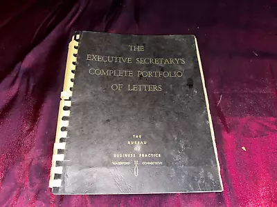 Vintage Executive Secretary's Complete Portfolio Of Letters • $9.77