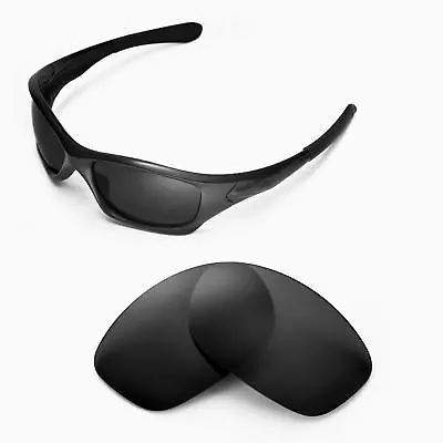 $16.99 • Buy New Walleva Polarized Black Replacement Lenses For Oakley Pit Bull