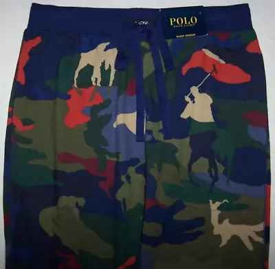 NWT Polo Ralph Lauren MADDER PLAYER CAMO Pajama/Lounge WAFFLE KNIT Pants Men's L • $39.99