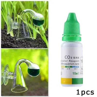 Carbon Dioxide CO2 Monitor Glass Drop Ball Checker Aquarium '' • £3.42