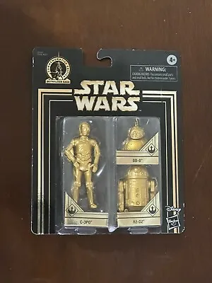 Star Wars Skywalker Saga Commemorative Edition C-3PO R2-D2 BB-8 Gold Action Figs • $5.50