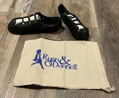 Ryan & O'Donnell Irish Dance Black Pump Shoes Leather Size 5.5 • $22.49