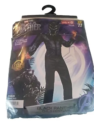 Marvel Studios Legacy Black Panther Kid Child Costume S (4-7) Jumpsuit & Mask  • $16.85