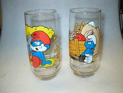 1982 Vintage (Peyo) Smurf Glasses - PAPA & HEFTY • $21.95