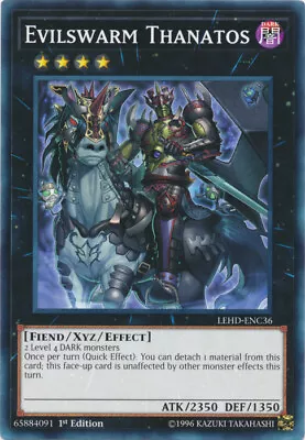 Evilswarm Thanatos - LEHD-ENC36 - Common - 1st Edition X3 - Near Mint • $2.13