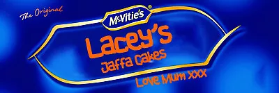 Personalised Jaffa Cake Label - Any Name & Message - Jaffa Cakes - Birthday Xmas • £3.35