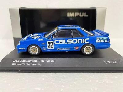 1:43 KYOSHO NISSAN SKYLINE R31 GTS-R #32 CALSONIC FUJI Scale Diecast Model Car • $59.95