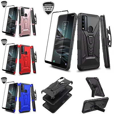 Case For Samsung A14 5G Phone Case Rugged Belt Clip Holster Temper Glass • $12.98