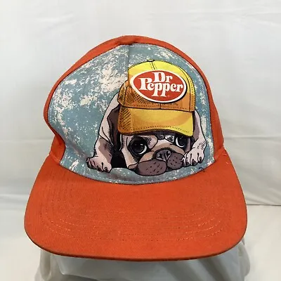 Vtg 90’s Dr Pepper Dog Trucker Hat SnapBack • $44.09