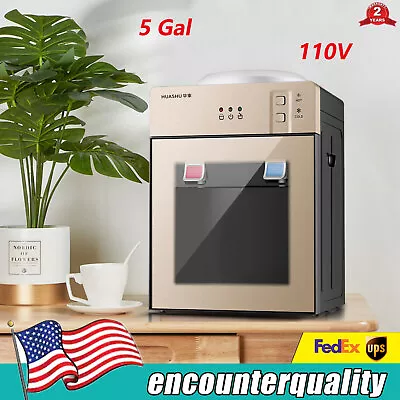 5 Gallon Top Loading Countertop Water Cooler Dispenser Cold Hot Water Dispenser • $45.60