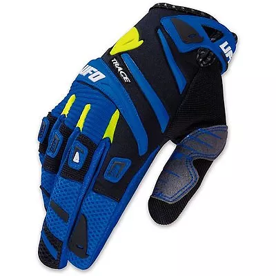 Gloves Adult Cross Enduro UFO Trace Blue MX Gloves Blue - MTB BMX Dh • $32.74