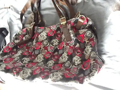 £4 • Buy Floral Oversized Bag,mary Poppins Style Handbag,used Travel Bag,summer Holidays