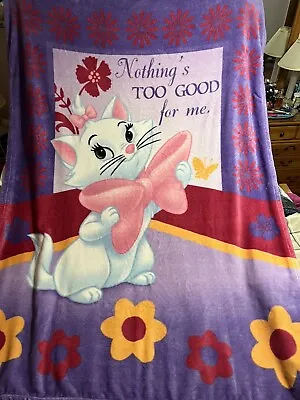 Disney Aristocats Marie Ann 60x84 7ft Throw Blanket Nothing's Too Good For Me! • $50