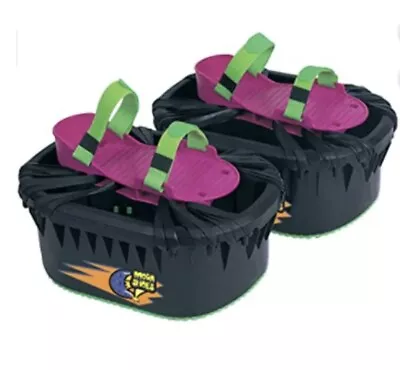 Moon Shoes Black Purple Hart Enterprises 1989 Work Great Vintage Trampoline Toy • $30