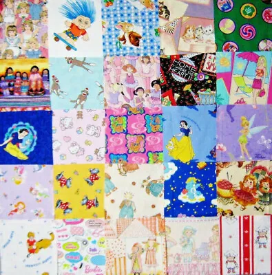 I SPY FOR GIRLS - 5  CHARM SQUARES- LOT Of 25  - FUSSY CUT- QUILT FABRIC • $16