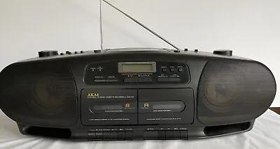 AKAI Vintage Boombox AM/FM Radio Cassette Recorder CD Player Model AJ-W317CD VGC • $189.94