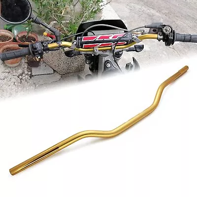 7/8 Motorcycle Handlebar Cafe Racer Handlebar Universal Low Rise Gold Handle Bar • $30.99