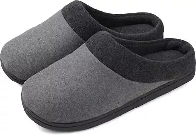 Mens Memory Foam Slippers Soft House Shoes Indoor Outdoor Anti-Skid Size 7/8 • $9.99