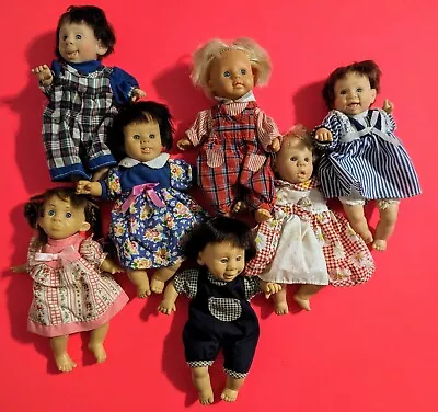 Lot Of 7 GIGO Gi-Go Toys My Pals Bean Bag Kids Baby Dolls Various Expressions  • $23.95