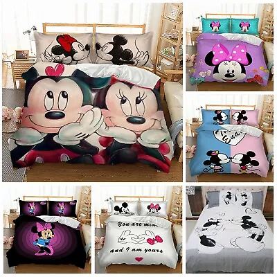 Mickey Mouse Duvet Cover Bedding Set With Pillow Case Single Double King Size UK • £20.99