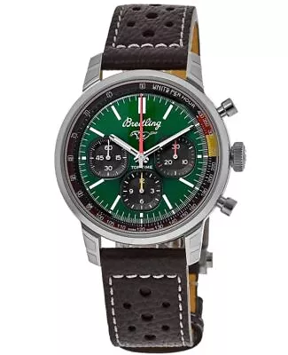 New Breitling Top Time Ford Mustang Green Dial Men's Watch AB01762A1L1X1 • $5876.67