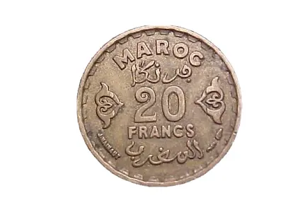 1371 (1952) Morocco 20 Francs KM# Y50 - Very Nice Circ Collector Coin!!-c1592xux • $7.25