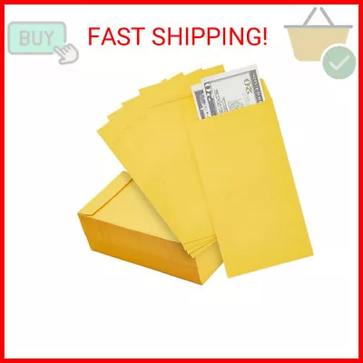 100 Pack Money Envelopes For Cash Payroll Money Saving Coins Currency 100GS • $11.75