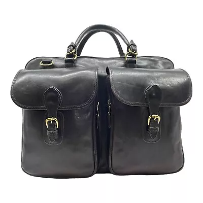 Vintage MULHOLLAND BROTHERS XL Leather Rancher Briefcase Business Travel Bag USA • $599.99