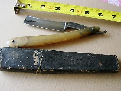 Antique Straight Razor  WADE & BUTCHER  Real Nice Heavy Blade • $40.99