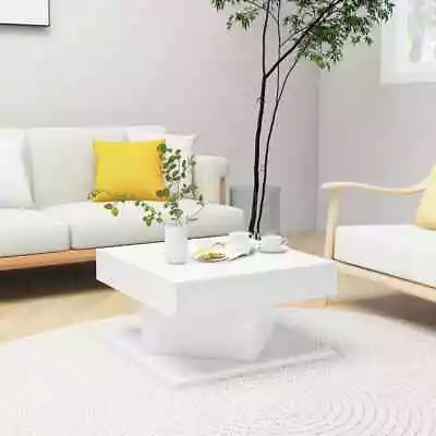 Coffee Table White 57x57x30 Cm Engineered Wood • $95.85