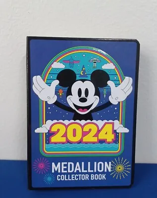 New 2024 Mickey Mouse Disneyland 2024 Medallion Collector Storage Book Binder • $19.50