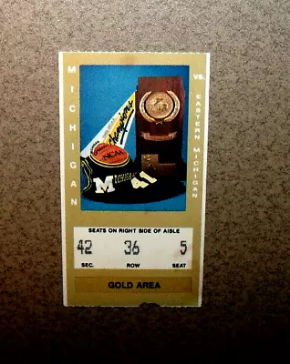 Michigan Wolverines 12/30/1989 Basketball Ticket Stub Vs E. Michigan 6 NBAers • $4.99