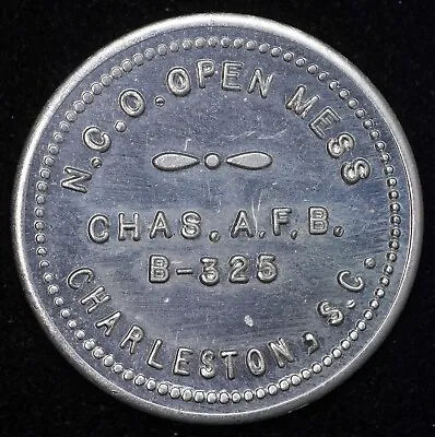 Charleston Air Force Base South Carolina NCO Good For 5c Military Token Alum. • $19.95