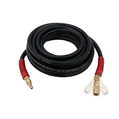INTERTOOL 3/8” X 25ft Black Rubber Air Hose With Heavy Duty Lining PT08-1734 • $39.99