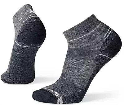 SmartWool Hike Light Cushion Ankle Socks Gray Unisex Size Large NEW WITH TAGS • $14.50