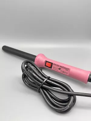 Enzo Milano Hair Curling Wand Primo Tribosttic 3/4 Inch Clampless Round Pink • $15.50