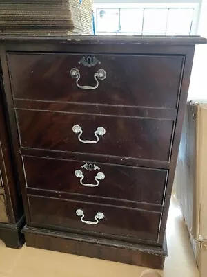 Various Antique Style Filing Cabinets With Leather Tops (UK Delivery Possible) • £99