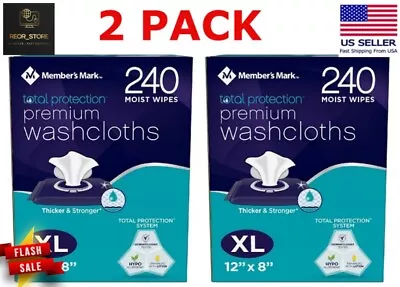 2 PACK Member'S Mark Adult Washcloths (240 Ct.) • $33.97