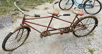 Schwinn Boys Girls Red 26'' Tandem Bicycle Vintage Bike Built For Two • $94