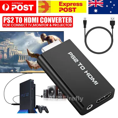 $7.45 • Buy New PS2 To HDMI Video Converter Composite AV To HDMI PlayStation 2 HD Adapter OZ