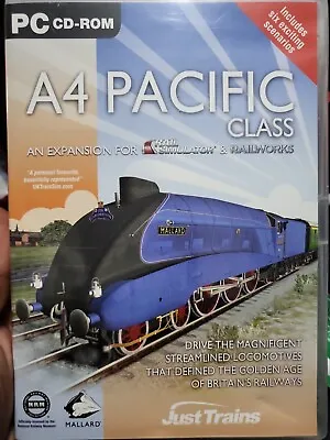 A4 PACIFIC CLASS For RAILWORKS & RAIL SIMULATOR - PC GAME EXPANSION COMPLETE VGC • £8.99