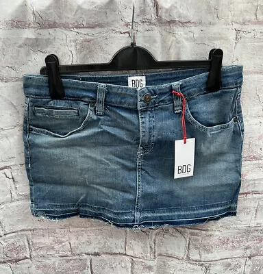 Urban Outfitters BDG Low Rise Pelmet Denim Skirt Size: L RRP £39 • £18