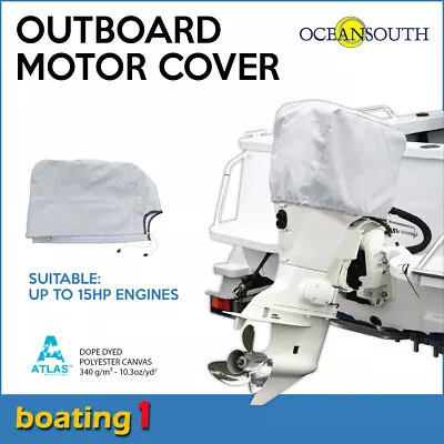 Outboard Motor Cover For Motors Up Tp 15HP High Quality UV Proof - Oceansouth • $18