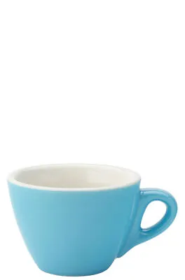 Barista Versatile Styled Porcelain Drinking Flat White Blue Cup 5.5Oz (16Cl) • £33.79