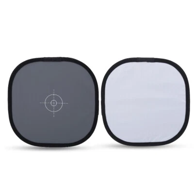 PU Wearable 30cm Folding 18% Grey White Focus Card With Bag Photography 30*30cm • £9.17