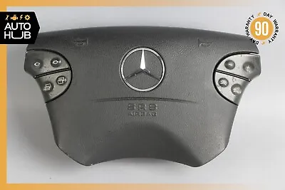 00-03 Mercedes W210 E430 CLK430 CLK55 AMG Steering Wheel Airbag Driver Black OEM • $91.30