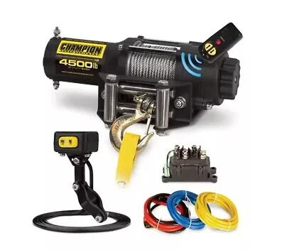 Champion Power Equipment-14560 4500-lb. ATV/UTV Wireless Winch Kit • $170