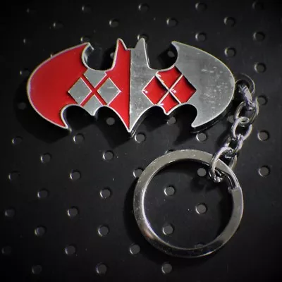 Harley Quinn ARKHAM Keychain Joker BATMAN DC Comics Full Metal Cosplay US Seller • $5.76