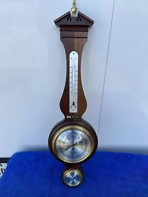 Howard Miller Barometer Thermometer Hygrometer Wood 612 - 712 Japan Vintage • $33.75