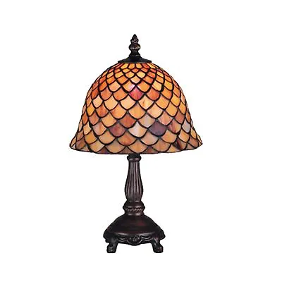 13.5 H Tiffany Fishscale Mini Lamp • $205.97